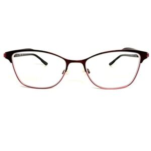 Skaga 210 Burgundy Black Metal Cat‎ Eye Eyeglasses Frames 140mm 23582
